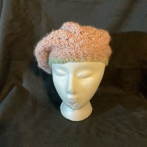 Handcrafted Women’s Small Crochet Pink Beret
